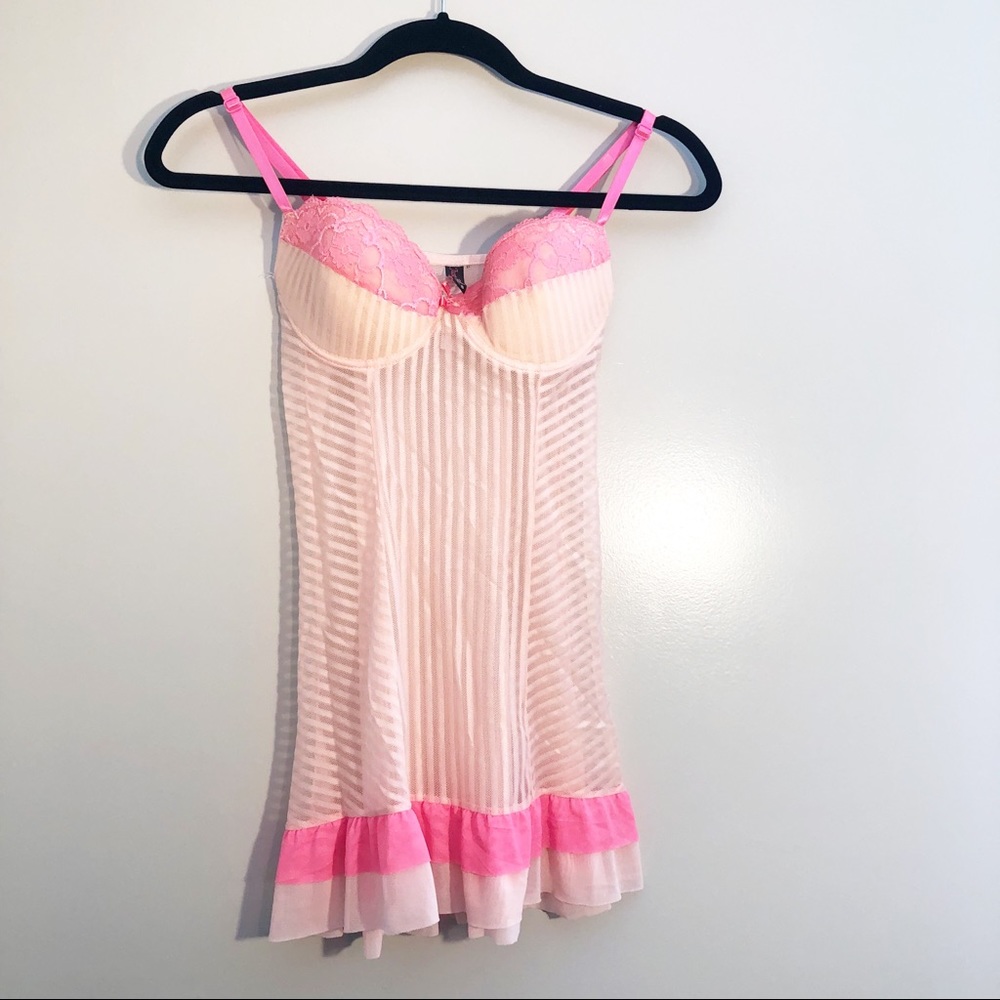Pink Babydoll Lingerie